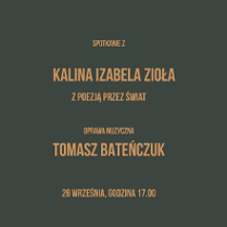 Baner promujący wydarzenie. Nazwa wydarzenia, data i zdjęcie Artystki.