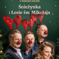 Baner promujący wydarzenie. Nazwa wydarzenia i zdjęcie artystów.