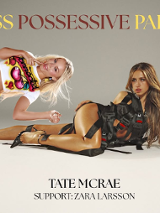 Baner promujący wydarzenie. Nazwa wydarzenia i zdjęcie artystów.