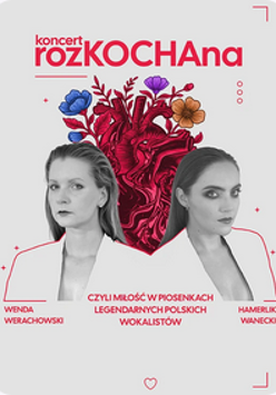 Baner z nazwą wydarzenia i datą. Zdjęcie osób artystycznych.