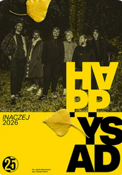 Baner z nazwą wydarzenia. Zdjęcie osób artystycznych.