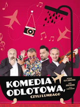 Baner z nazwą wydarzenia. Zdjęcie osób artystycznych.