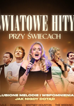 Baner z nazwą wydarzenia. Zdjęcie osób artystycznych.