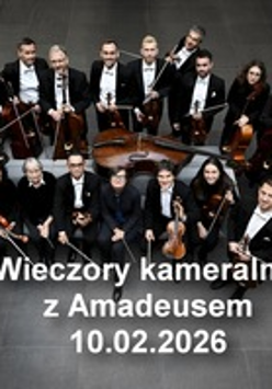 Baner promujący wydarzenie. Nazwa wydarzeania i zdjęcia osób artystycznych.