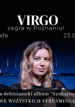 Baner promujący wydarzenie. Nazwa wydarzeania i zdjęcie osób artystycznych.