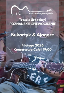 Baner promujący wydarzenie. Nazwa wydarzeania i zdjęcie osoby artystycznej.