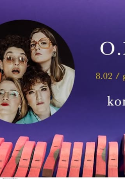 Baner promujący wydarzenie. Nazwa wydarzeania i zdjęcie osób artystycznych.