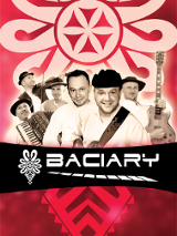 Baner promujący wydarzenie. Nazwa wydarzeania i zdjęcie osób artystycznych.