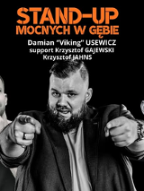 Baner promujący wydarzenie. Nazwa wydarzeania i zdjęcie osób artystycznych.