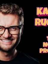 Baner promujący wydarzenie. Nazwa wydarzeania i zdjęcie osoby artystycznej.