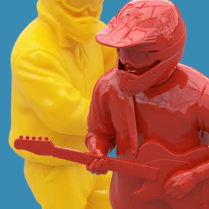 Baner z nazwą wydarzenia. Zdjęcie osób artystycznych.