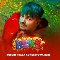 Baner promujący wydarzenie. Nazwa wydarzenia i zdjęcie osoby artystycznej.