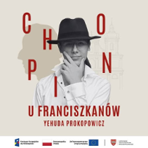 Baner promujący wydarzenie. Nazwa wydarzenia i zdjęcie osoby artystycznej.