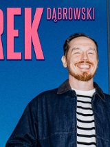 Baner promujący wydarzenie. Nazwa wydarzenia i zdjęcie osoby artystycznej.