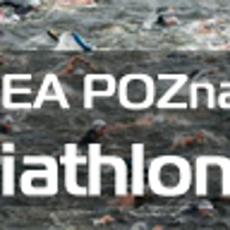 Baner Triathlon z napisem