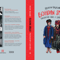 Okładka książki "Bohdan Smoleń. Toksyczny duet z Laskowikiem". Na przodzie zdjęcie tytułowych bohaterów, na tyle kilka wspólnych zdjęć.