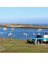 Bretońska wyspa - widok na morze