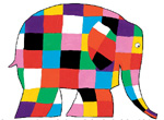 Elmer - słoń w kratkę