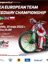 Plakat promujący Enea European Team Speedway Championship 15 maja w Poznaniu