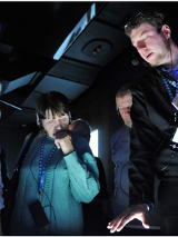 Senorzy i przewodnik w Bramie Poznania.