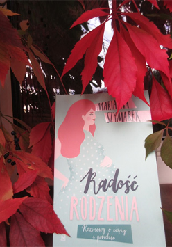 Książka wśród czerwoych lisci.