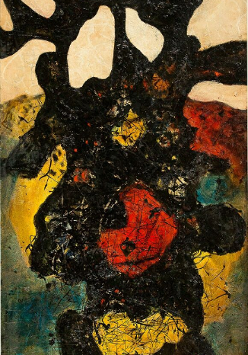 Jedna z prac artysty. Abstrakcja.