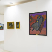 Fragment ekspozycji: L. Dołżycki, "Żałobnica", 1922, fot. S. Obst