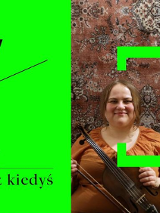 Baner, podzielony na dwie części, po lewej stronie, na odblaskowym zielonym tle tytuł warsztatów, po prawej stronie zdjęcie prowdzących warsztaty.