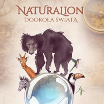 Na grafice cztery zwierzęta unoszące się na bańce mydlanej.