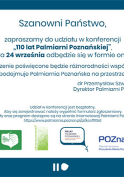 Zaproszenie do udziału w konferencji.