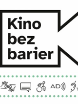 Na grafice plakat wydarzenia Kino bez barier.