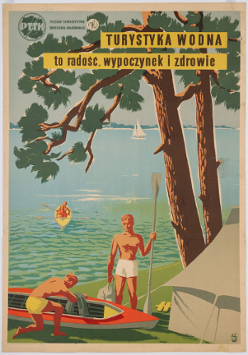 Na grafice jeden z plakatów prezentowanych na wystawie.