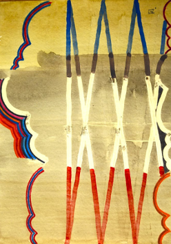 Na grafice jedna z prac na wystawie.