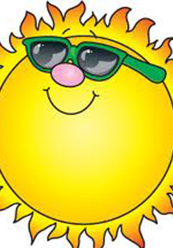 grafika - słoneczko w okularach
