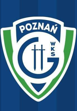 Herb Enea WKS Grunwald Poznań - w środku herbu 2 niebieskie mecze, jest on umieszczony w granatowej literze G, z boku granatowy napis WKS. Herb jest biało-zielony z białym obramowaniem, a na górze napis Poznań. Całość jest umieszczona na granatowym tle