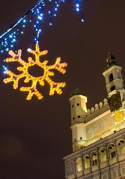 Iluminacje przed ratuszem