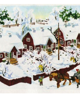 Ilustracja z książki "Boże Narodzenie w Bullerbyn", fot. zakamarki.pl