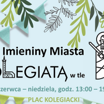 Nazwa wydarzenia, data i miejsce na jasnoniebieskim tle. Po prawej postacie świętych Piotra i Pawła trzymające w dłoniach klucz i miecz.