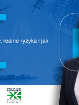 Grafika promocyjna szkolenia Import bez stresu: bezpieczne zakupy, realne ryzyka i jak ich uniknąć. Na zdjęciu prowadzący.