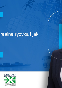 Grafika promocyjna szkolenia Import bez stresu: bezpieczne zakupy, realne ryzyka i jak ich uniknąć. Na zdjęciu prowadzący.