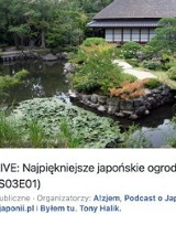 Japoński ogród z wodą, kamieniami i roślinami.