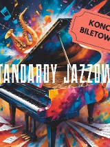 Plakat, fortepian na kolorowym tle, z którego jakby wypadają inne instrumenty muzyczne i nuty.