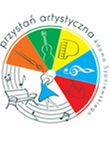 Koło podzielone na wycinki. Każdy wycinek w innym kolorze symbolizujacymi zajęcia: pędzel, gitara, konik szchowy, fortepian, tancerka.