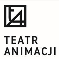Na białym tle czarne logo Teatru Animacji w Poznaniu.