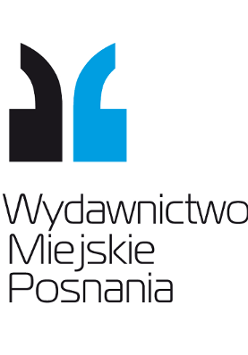 Logo przypominające apostrof i napis "Wydawnictwo Miejskie Posnania".