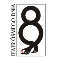 Na białym tle logo Teatru Ósmego Dnia.
