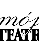 Czarno białe logo Mojego Teatru.