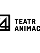 Czarno-białe logo Teatru: z lewej strony literki "t" i "A" w czarnym kwadracie, z prawej strony napis "Teatr Animacji".