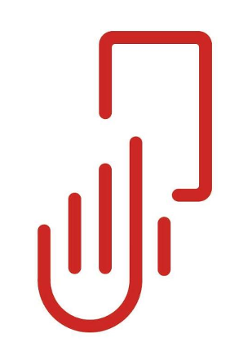 Logotyp organizacji "Czerwona Kartka dla Cukrzycy" - czerwona ręka pokazująca czerwoną kartkę