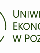 Logotyp Uniwersytetu Ekonomicznego w Poznaniu - zielony logotyp uczelni, a bok jej nazwa